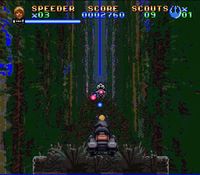 une photo d'Ã©cran de Super Star Wars - Return of the Jedi sur Nintendo Super Nes